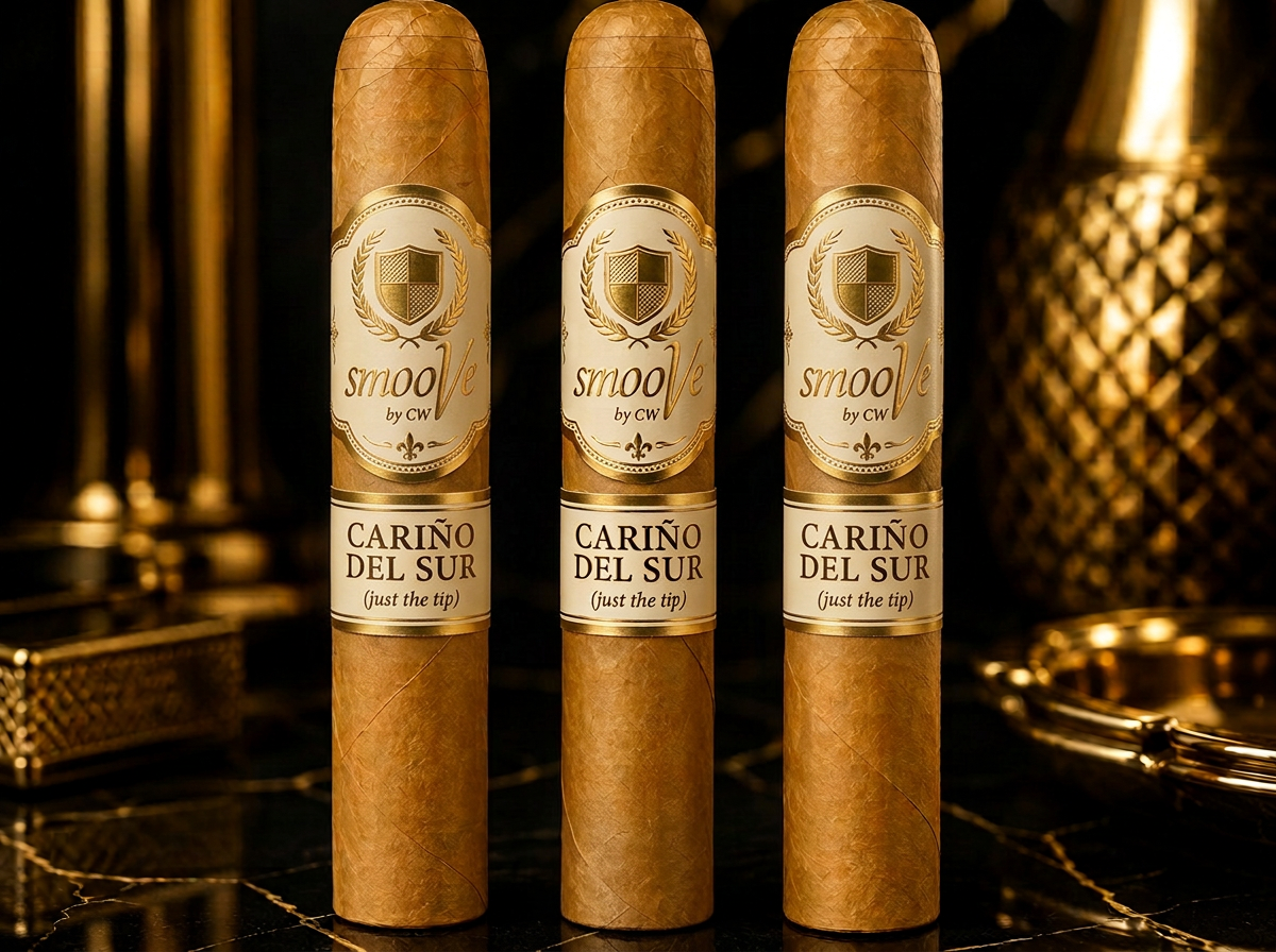 SmooVe Cigar Brand Carino del Sur premium hand-rolled cigar, Gordo · 6 x 60