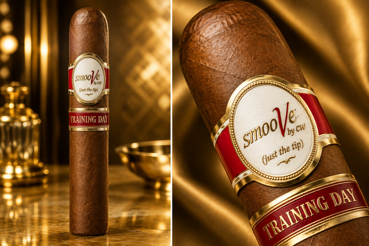 SmooVe Cigar Brand Training Day premium hand-rolled cigar, Gordo · 6 x 60