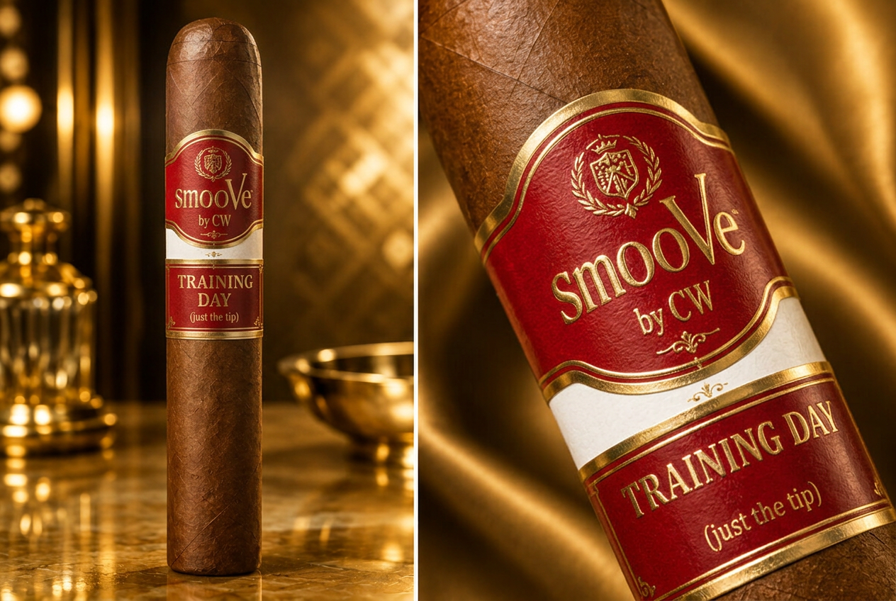 SmooVe Cigar Brand Training Day premium hand-rolled cigar, Toro · 6 x 52